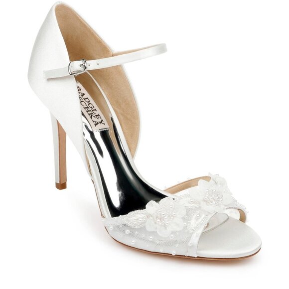 Badgley Mischka Shoes - Designer Badgley Mischka Carter Peep Toe D'Orsay